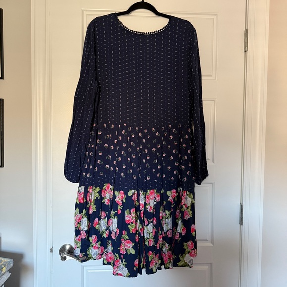 Matilda Jane Navy Floral Long Sleeve Dress - Picture 4 of 4